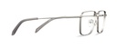 Okulary do komputera Bruce srebrne – oprawki prostokątne z metalu, widok z góry