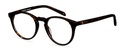 Okulary do komputera Ellis Wide brązowe – oprawki okrągłe z acetatu, na modelu