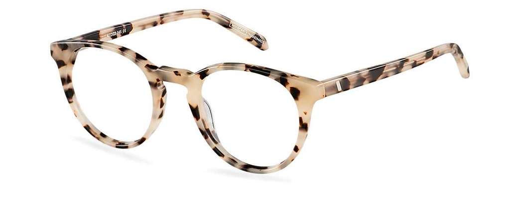 Okulary do komputera Ellis Wide brązowe – oprawki okrągłe z acetatu, widok z przodu