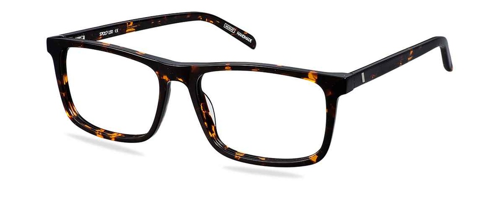 Okulary do komputera Jake brązowe – oprawki prostokątne z acetatu, widok z góry