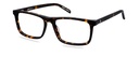 Okulary korekcyjne damskie i męskie Jake brązowe – oprawki prostokątne z acetatu, widok z przodu