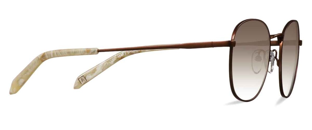 Okulary przeciwsłoneczne Leo Matt Brown/Marble