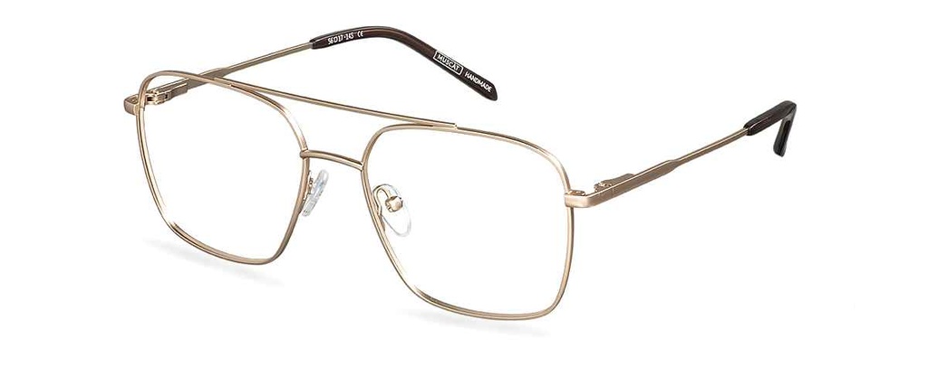 Okulary korekcyjne Ralph Satin Gold/Cocoa Brown
