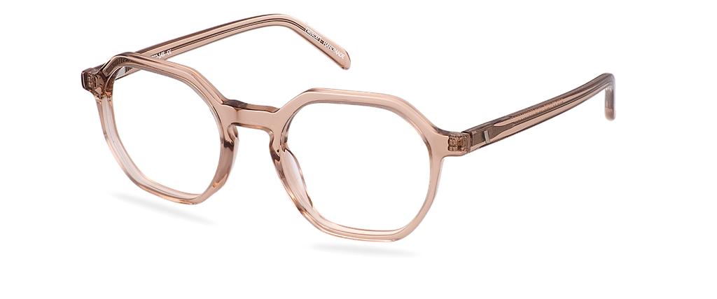 Okulary do komputera Taylor Wide brązowe – oprawki geometryczne z acetatu, widok z prawej strony