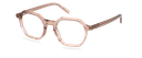 Okulary do komputera Taylor Wide brązowe – oprawki geometryczne z acetatu, widok z prawej strony