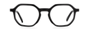 Okulary do komputera Taylor Wide czarne – oprawki geometryczne z acetatu, widok z przodu