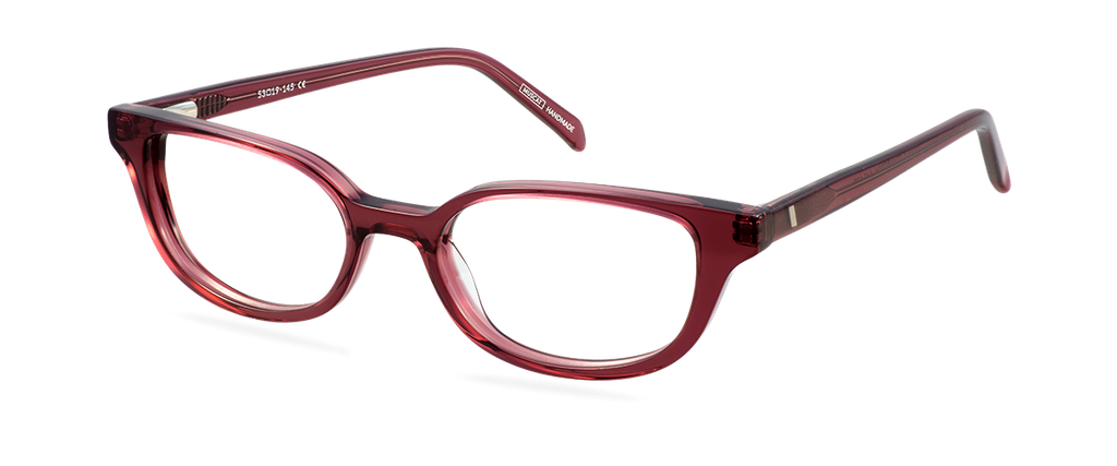 Okulary do komputera Harper bordowe – oprawki kocie z acetatu, widok z góry