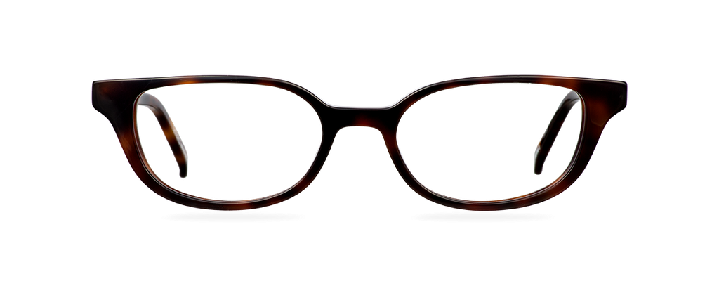 Okulary do komputera Harper brązowe – oprawki kocie z acetatu, widok z góry