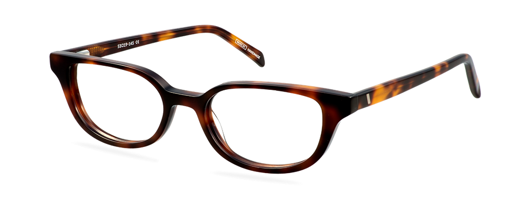 Okulary do komputera Harper brązowe – oprawki kocie z acetatu, widok z prawej strony