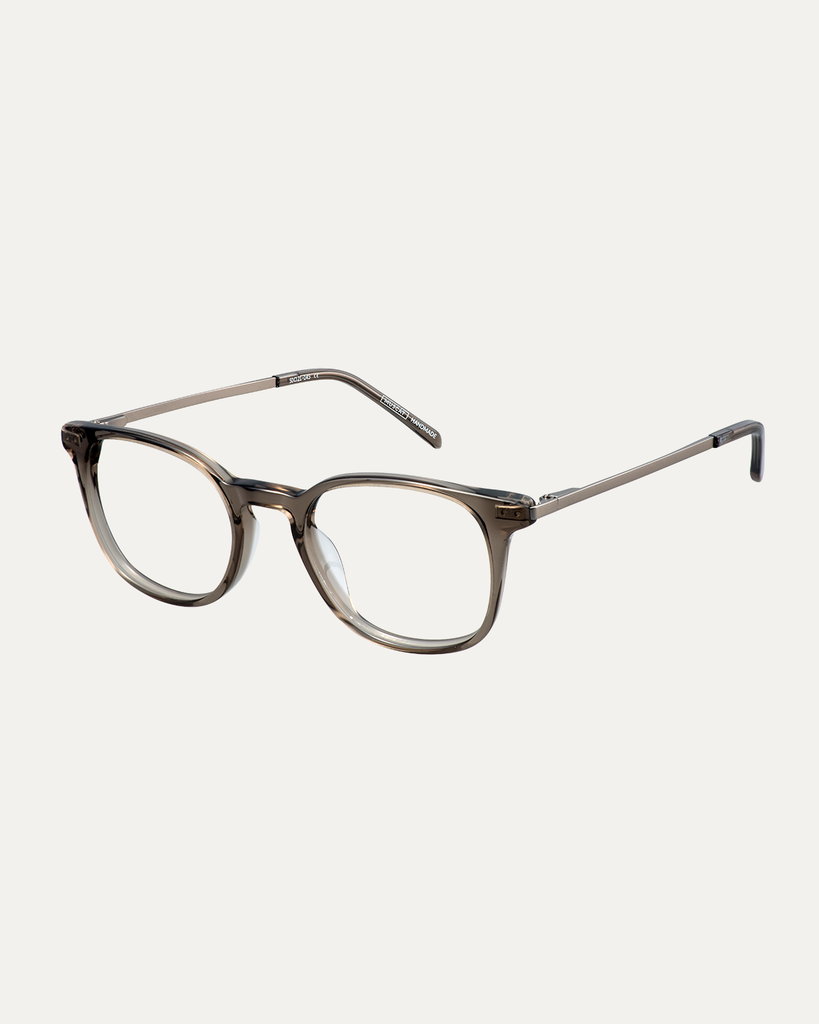 Okulary korekcyjne Grant Satin Gunmetal/Dusty – widok pod kątem