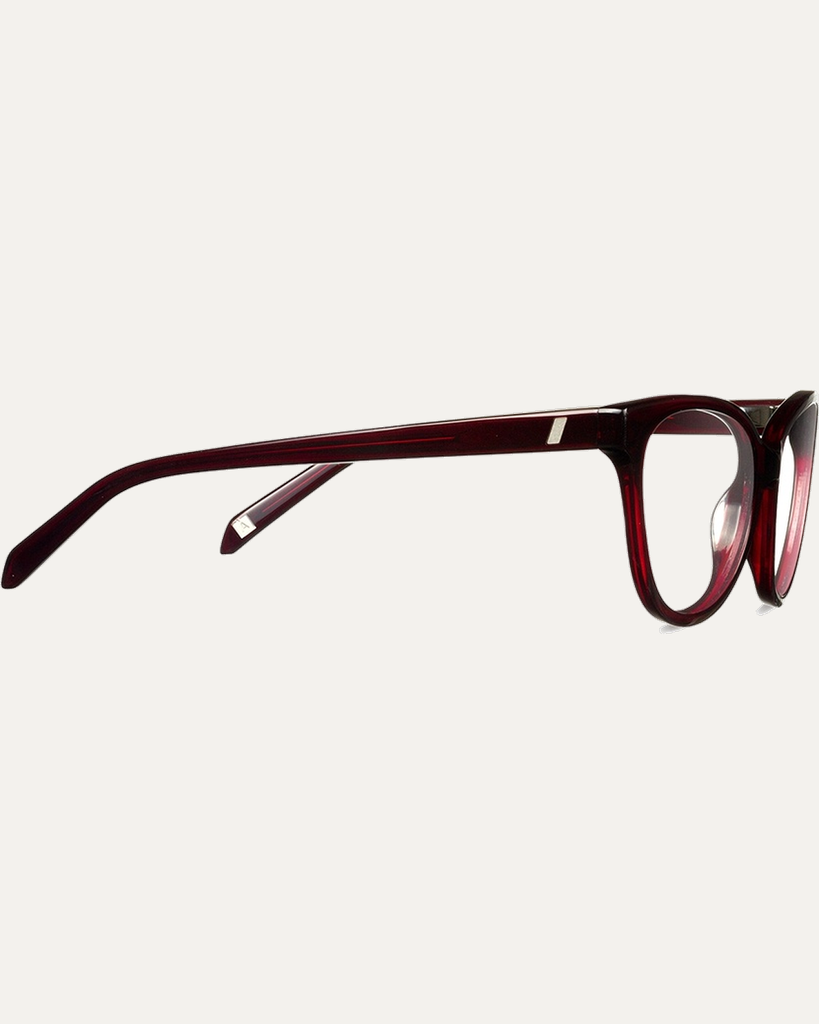 Okulary korekcyjne Belova Burgundy – widok z boku