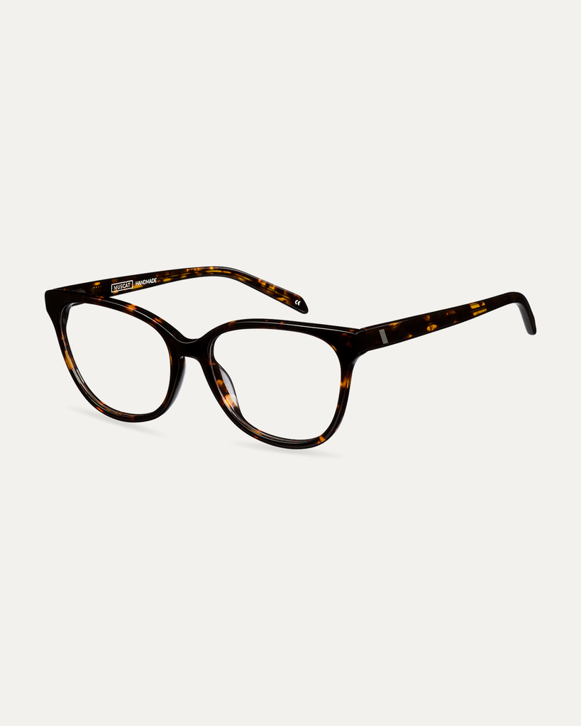 Okulary korekcyjne Belova Wide Dark Havana – widok pod kątem