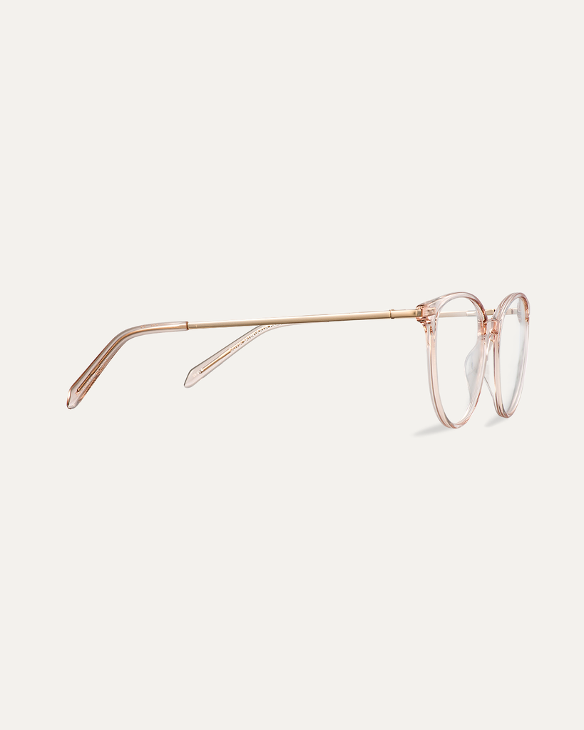 Okulary korekcyjne Olivia Satin Gold/Champagne – widok z boku