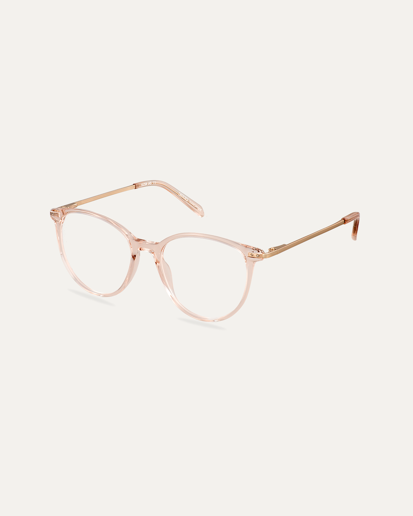 Okulary korekcyjne Olivia Satin Gold/Champagne – widok pod kątem