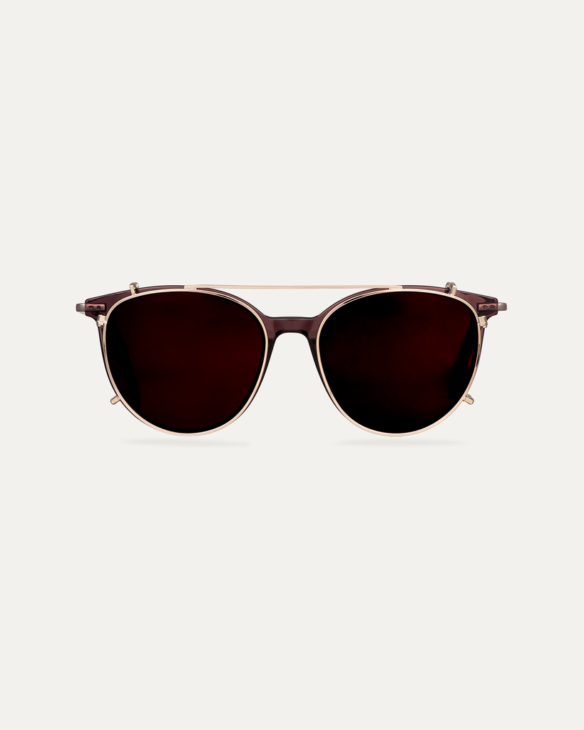 Clip on Sun Olivia Satin Gold/Brown – zdjęcie 3