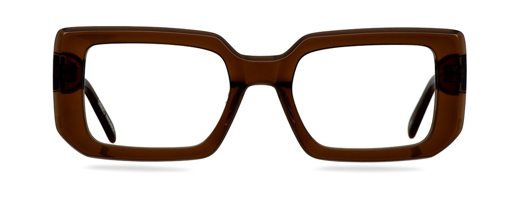 Okulary do komputera Liam brązowe – oprawki prostokątne z acetatu