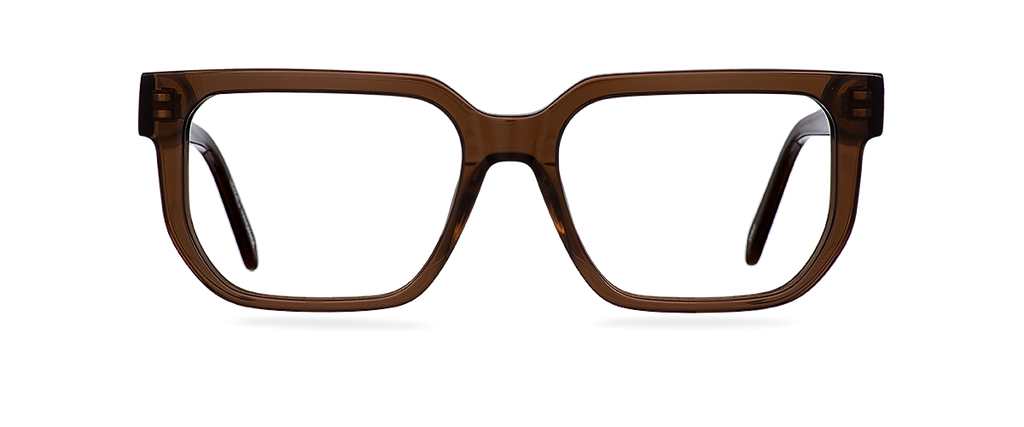 Okulary do komputera Ryan brązowe – oprawki prostokątne z acetatu