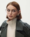 Okulary zerówki Lana Silver/Grey Havana