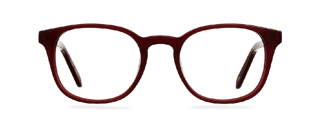 Okulary do komputera Grant bordowe – oprawki owalne z acetatu