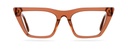 Okulary zerówki Barb Caramel