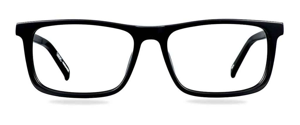 Okulary korekcyjne damskie i męskie Jake czarne – oprawki prostokątne z acetatu