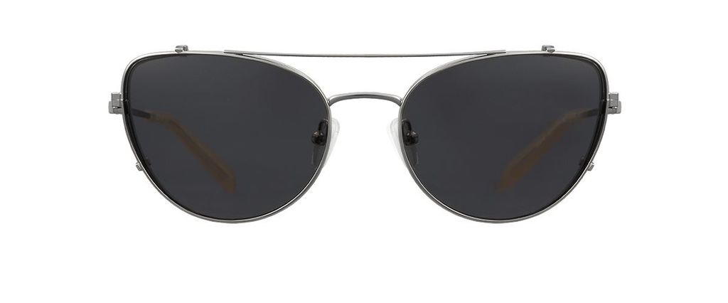 Clip on Sun Sofia Silver/Smoke