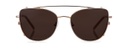 Clip on Sun Ella Gold/Brown