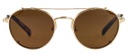 Clip on Sun Charlie Gold/Brown
