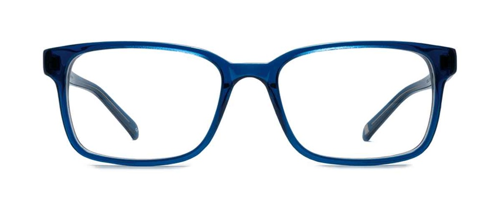 Okulary do komputera damskie i męskie Stark granatowe – oprawki prostokątne z acetatu