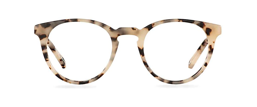 Okulary do komputera Ellis Wide brązowe – oprawki okrągłe z acetatu