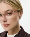 Okulary zerówki Belova Wide Champagne