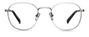 Okulary zerówki Leo Silver/Smoke