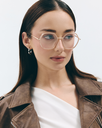 Okulary zerówki June Gold/Sand