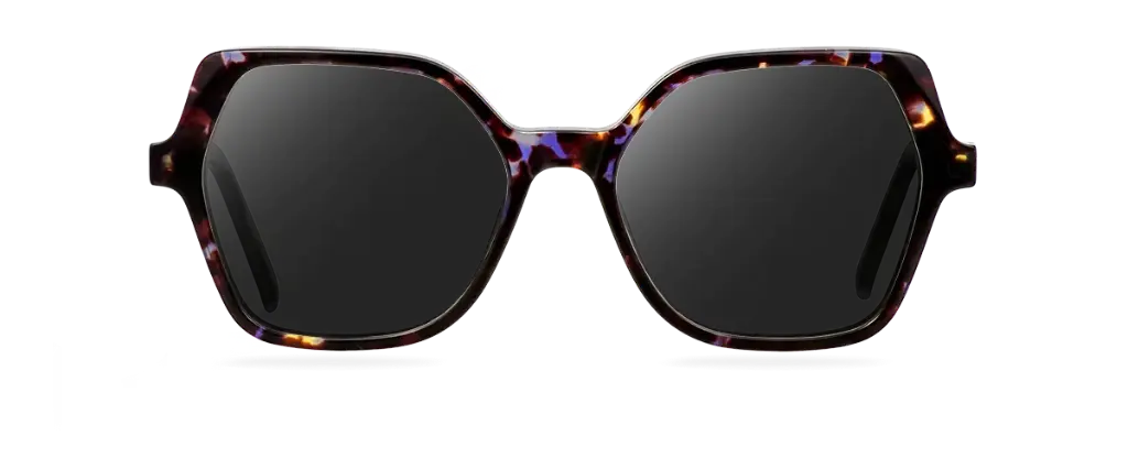 Okulary przeciwsłoneczne damskie Oprah brązowe – oprawki geometryczne z acetatu