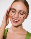 Okulary zerówki Alice Silver/Pearl