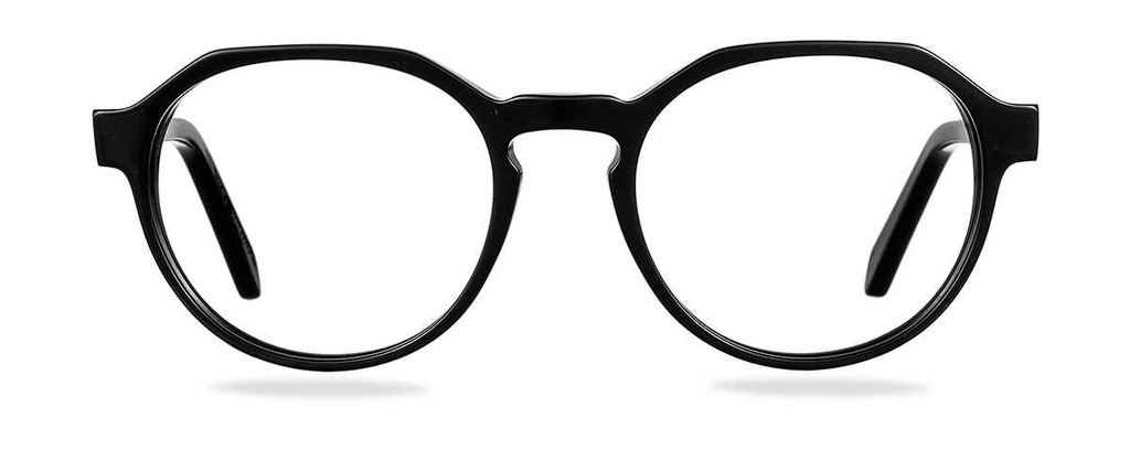 Okulary do komputera Igo czarne – oprawki geometryczne z acetatu