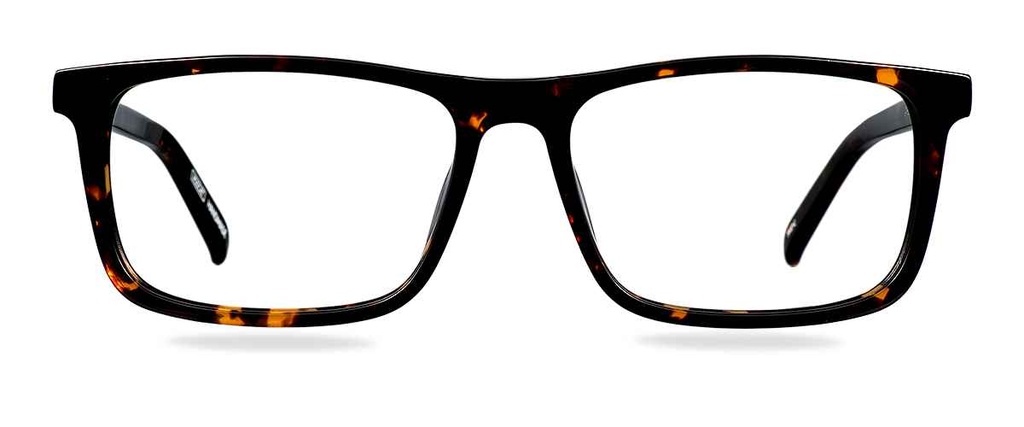 Okulary do komputera Jake brązowe – oprawki prostokątne z acetatu