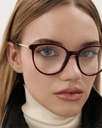 Okulary do komputera Olivia Gold/Burgundy