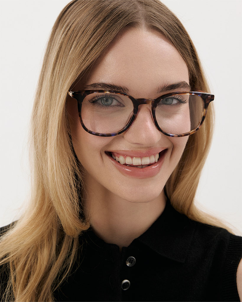 Okulary zerówki Grant Wide Gold/Havana Moonlight