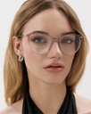 Okulary zerówki Olivia Silver/Misty Grey
