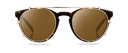 Clip on Sun Ellis Wide Gold/Brown