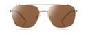 Clip on Sun Ralph Satin Gold/Brown