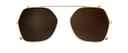Clip on Sun Oprah Gold/Brown