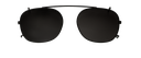 Clip on Sun Robin Matt Black/Smoke