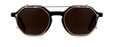 Clip on Sun Taylor Gold/Brown