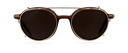 Clip on Sun Tracy Gold/Brown