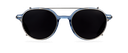 Clip on Sun Tracy Satin Silver/Smoke