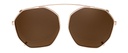 Clip on Sun Brighton Rose Gold/Brown