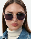Okulary przeciwsłoneczne Andy Satin Silver/Smoke