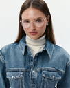 Okulary zerówki Jess Gold/Amber Delight